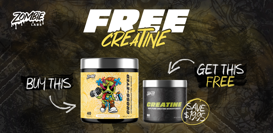 Free Zombie labs creatine with cross eyed 