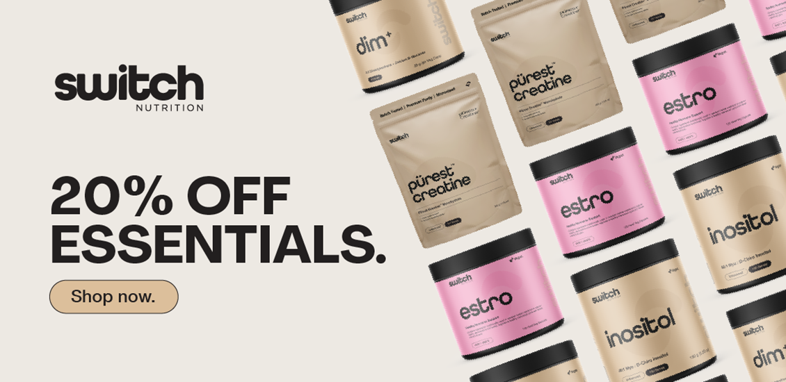 switch esentails 20% off