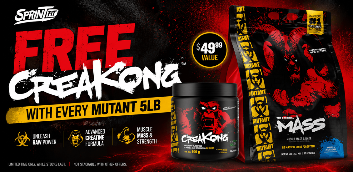 Mutant Mas 15lb and creakong creatine 
