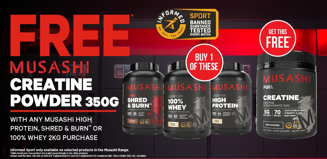 Musashi 2kg and creatine 