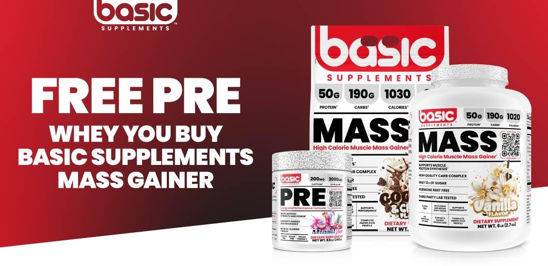 Basic Mass + free Pre workout 