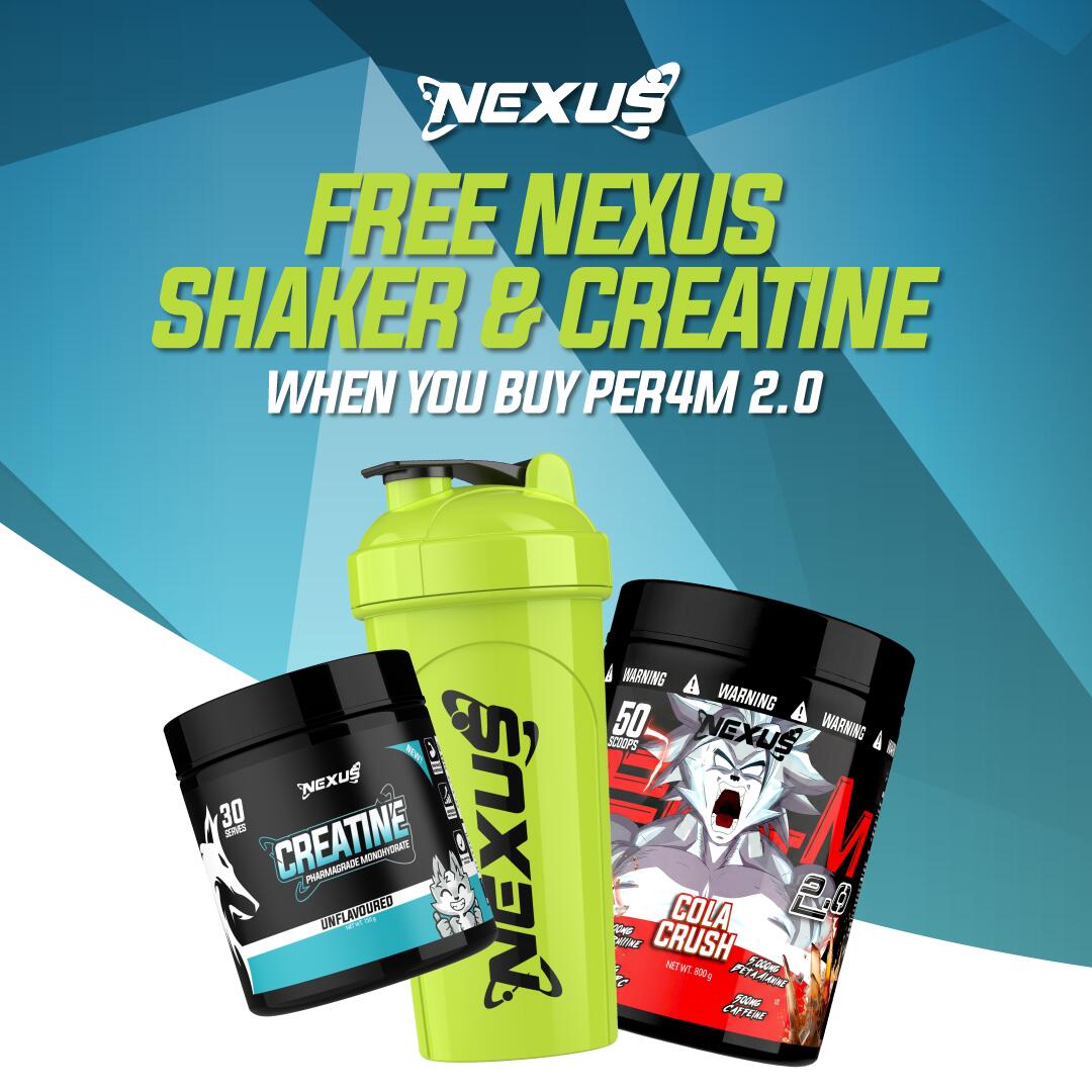 Nexus creatine and shaker per4m 2.0 
