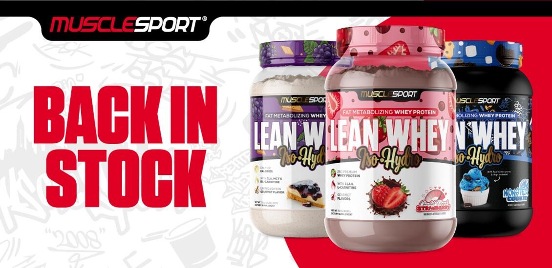 Musclesport Lean whey back in stock 