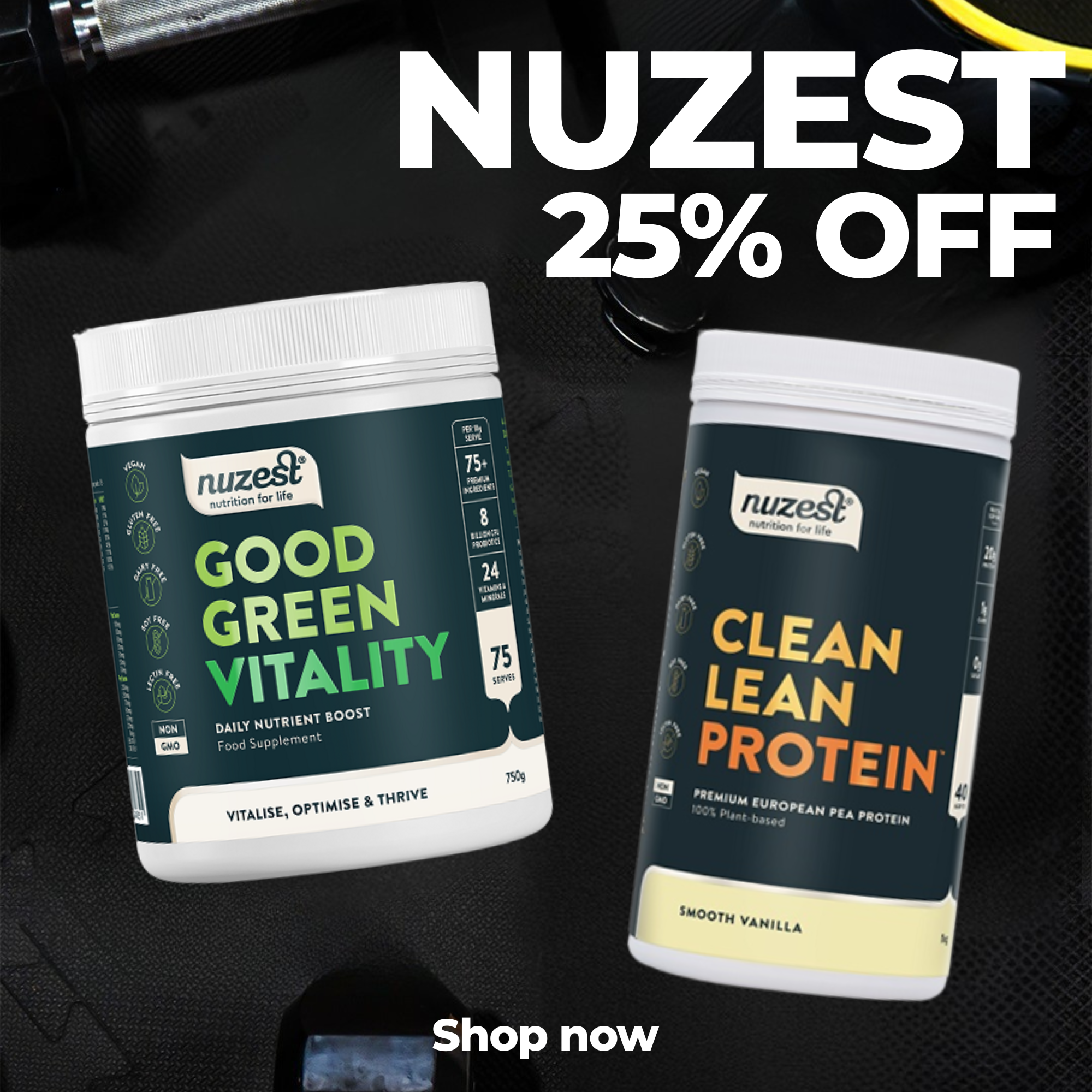Nuzest 25% off top brands sale  
