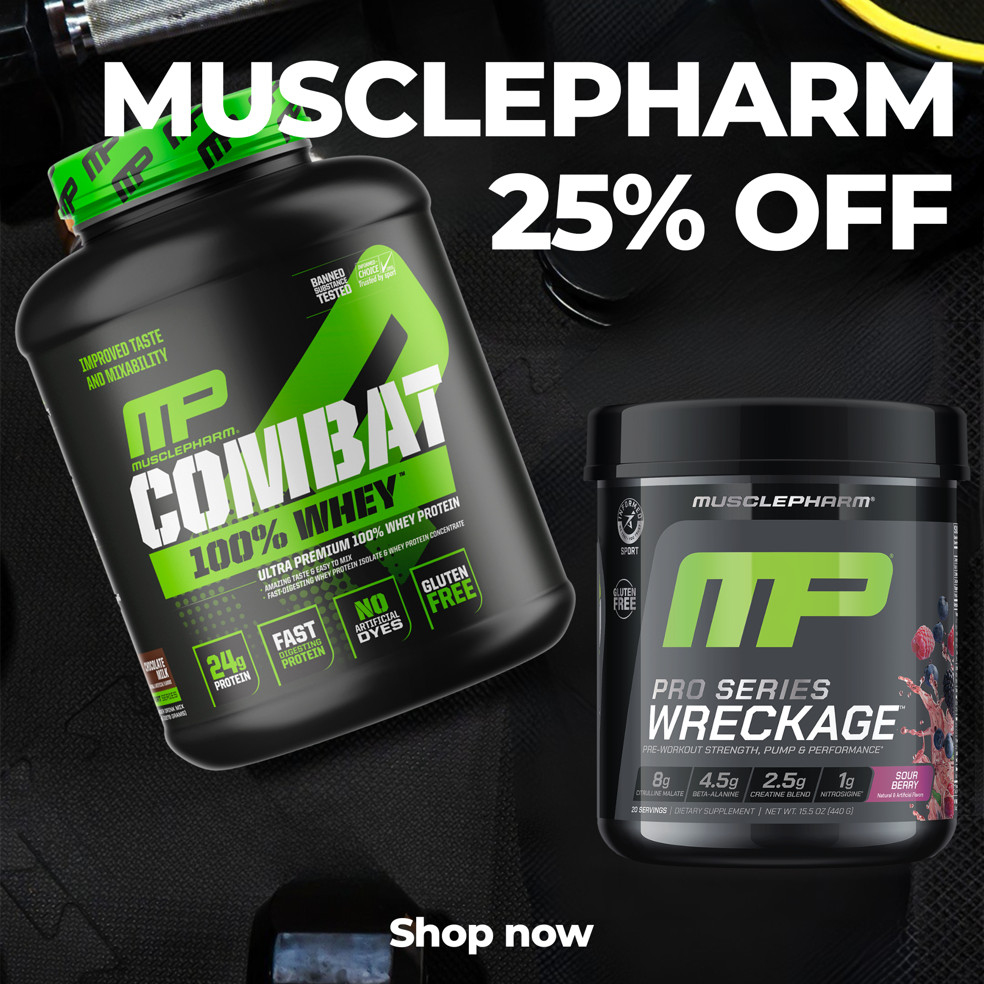 Musclepharm 25% off top brands