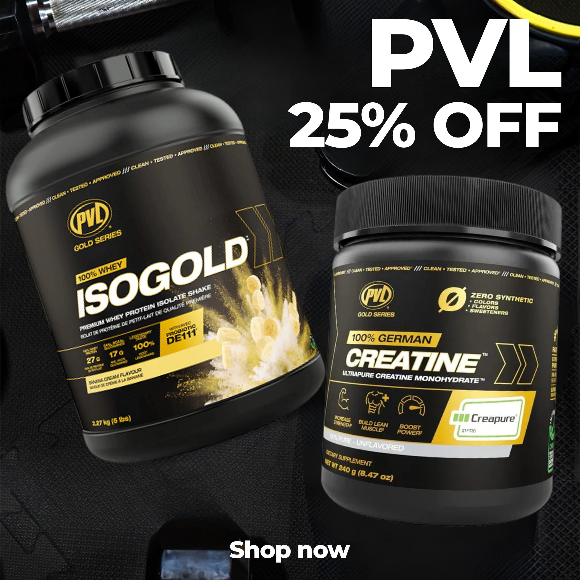 PVL 25% off top brands