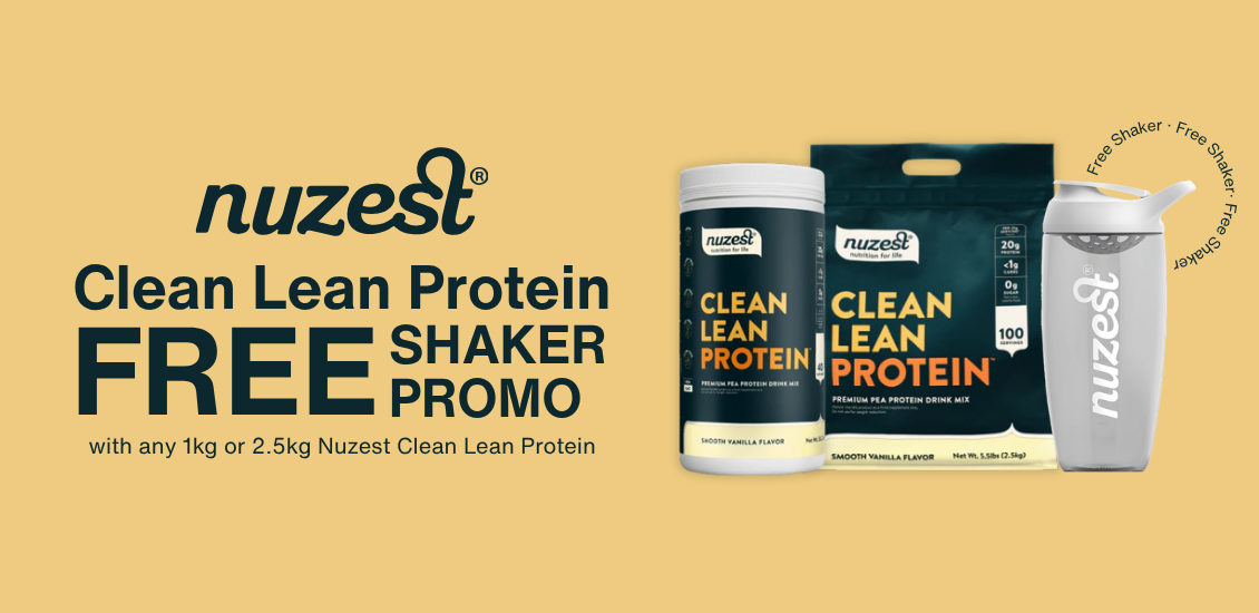 Nuzest CLP and promixx shaker + samples 
