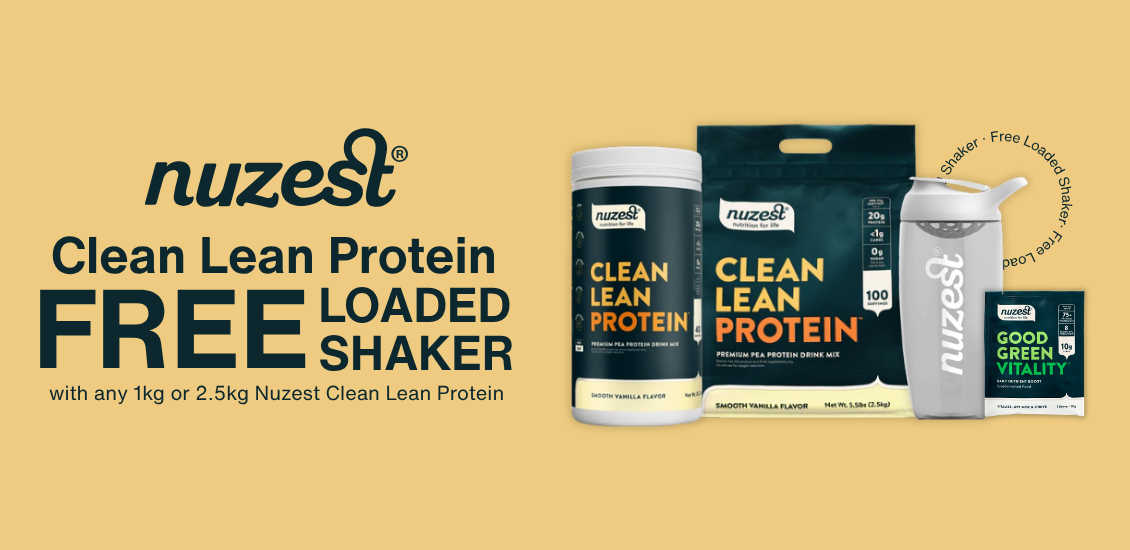 Nuzest CLP and promixx shaker + samples 