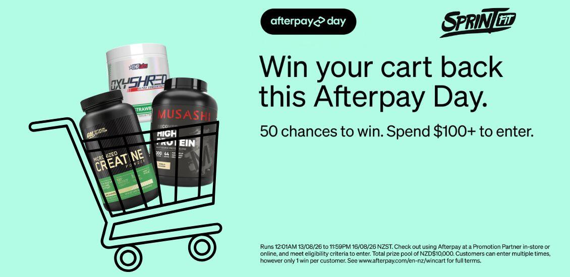 Afterpay win your cart back 
