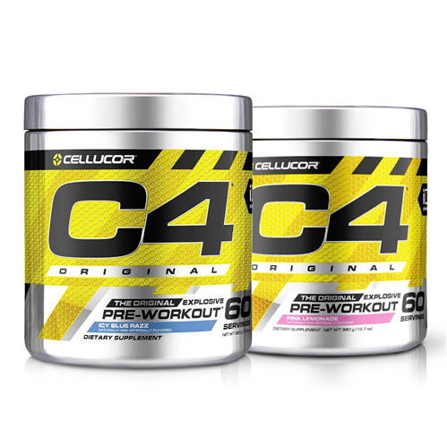 CELLUCOR C4 PRE WORKOUT 60 SERVE DOUBLE COMBO