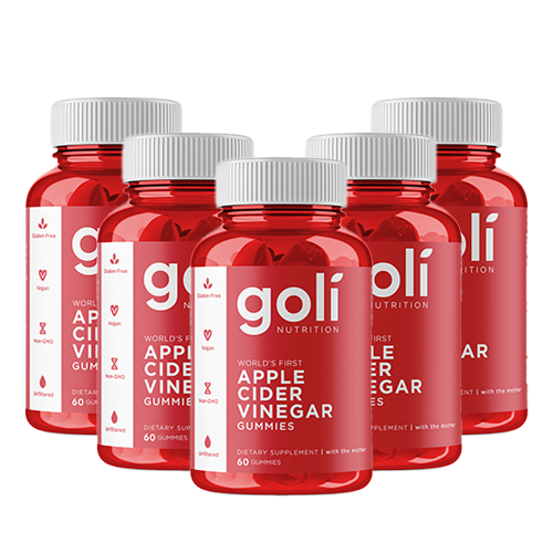 GOLI GOLI APPLE CIDER VINEGAR GUMMIES 5 PACK