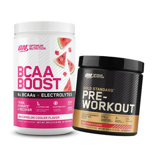 OPTIMUM NUTRITION GOLD STANDARD PRE WORKOUT & BCAA BOOST COMBO