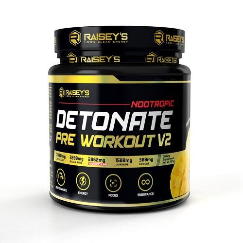 RAISEY'S DETONATE NOOTROPIC PRE WORKOUT V2