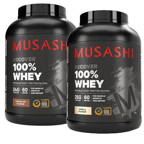 MUSASHI 100% WHEY PROTEIN DOUBLE COMBO