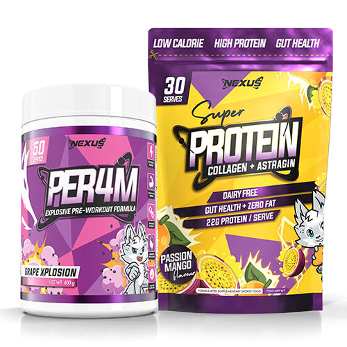 NEXUS SPORTS NUTRITION PROTEIN WATER & PER4M
