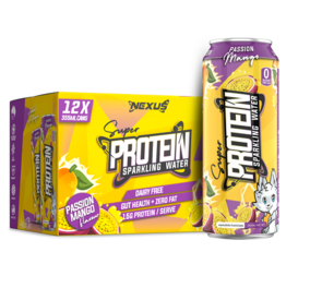 NEXUS SPORTS NUTRITION SUPER PROTEIN SPARKLING WATER 6 CANS 
