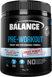 BALANCE SPORTS NUTRITION PRE-WORKOUT 30 SERVES