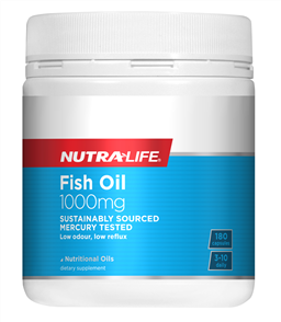 NUTRA-LIFE OMEGA 3 FISH OIL 1000MG 180 CAPS