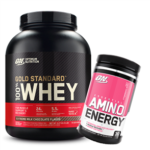 OPTIMUM NUTRITION GOLD STANDARD WHEY 5LB AMINO ENERGY COMBO