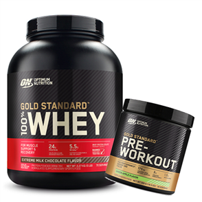 GOLD STANDARD WHEY & PRE WORKOUT COMBO