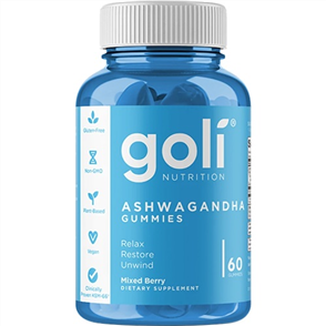 GOLI ASHWAGANDHA GUMMIES 60 SOFT CHEWS