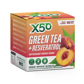 X50 GREEN TEA + RESVERATROL 60 SERVES