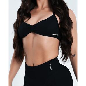 NEXUS SPORTS NUTRITION HALTER CROP BLACK