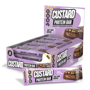 MUSCLE NATION CUSTARD PROTEIN BAR BOX 12X 60G