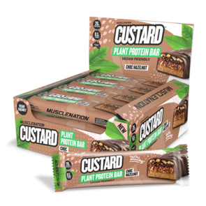 MUSCLE NATION CUSTARD PLANT PROTEIN BAR 12 BARS