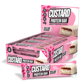 MUSCLE NATION CUSTARD PROTEIN BAR BOX 12X 60G