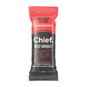 CHIEF ORGANIC GRASS FED BEEF BAR SINGLE BAR