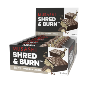 MUSASHI SHRED AND BURN PROTEIN BAR