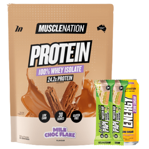 MUSCLE NATION 100% WHEY PROTEIN ISOLATE POWDER