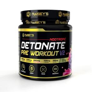 RAISEY'S DETONATE NOOTROPIC PRE WORKOUT V2 425G (1LB)