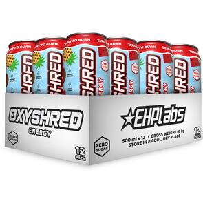 EHP LABS OXYSHRED ULTRA ENERGY 500ML RTDS 12 CANS 