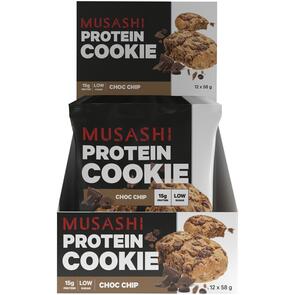 MUSASHI PROTEIN COOKIE BOX 12X 57G