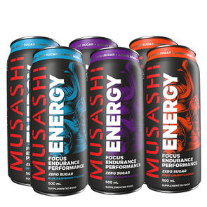 MUSASHI ENERGY CANS 6 CANS 