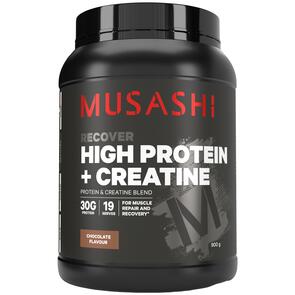 MUSASHI HIGH PROTEIN + CREATINE POWDER