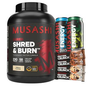 MUSASHI SHRED AND BURN PROTEIN POWDER 2 KG 