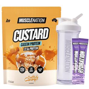 MUSCLE NATION CUSTARD CASEIN PROTEIN 1 KG 