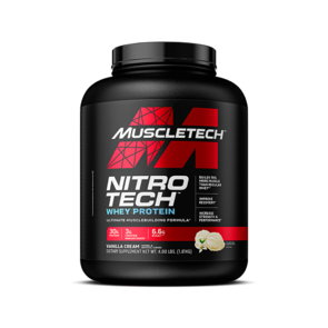 MUSCLETECH NITRO TECH WHEY PROTEIN POWDER 4LB