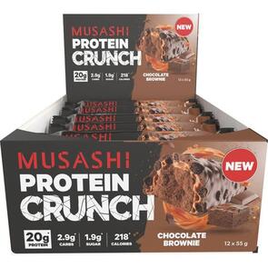 MUSASHI PROTEIN CRUNCH BAR 12 BARS