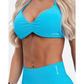 NEXUS SPORTS NUTRITION HALTER CROP GLACIER BLUE