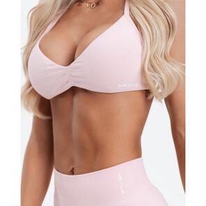 NEXUS SPORTS NUTRITION HALTER CROP PASTEL PINK