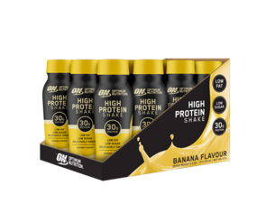 OPTIMUM NUTRITION HIGH PROTEIN SHAKE RTD 12 BOTTLES