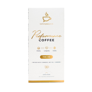 BEFORE YOU SPEAK PERFORMANCE COFFEE 30 SACHETS