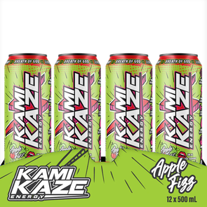 ATHLETIC SPORT KAMIKAZE ENERGY CANS 12 CANS 