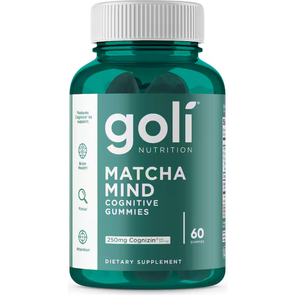 GOLI MATCHA MIND COGNITIVE GUMMIES 60 GUMMIES
