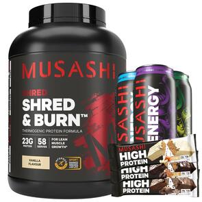 MUSASHI SHRED AND BURN PROTEIN POWDER 2 KG 