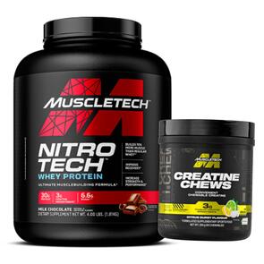 MUSCLETECH NITRO TECH WHEY PROTEIN POWDER 4LB